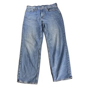 Old Navy Loose Jeans Mens 38x34 Blue Denim Built In Flex Casual Classic